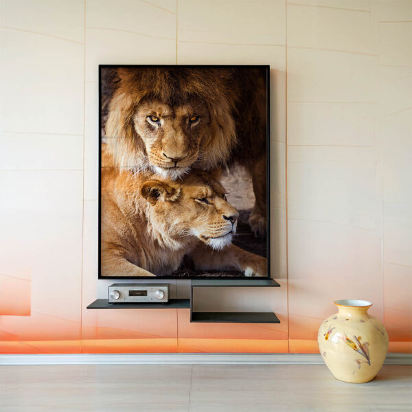 Quadro Família de Leões