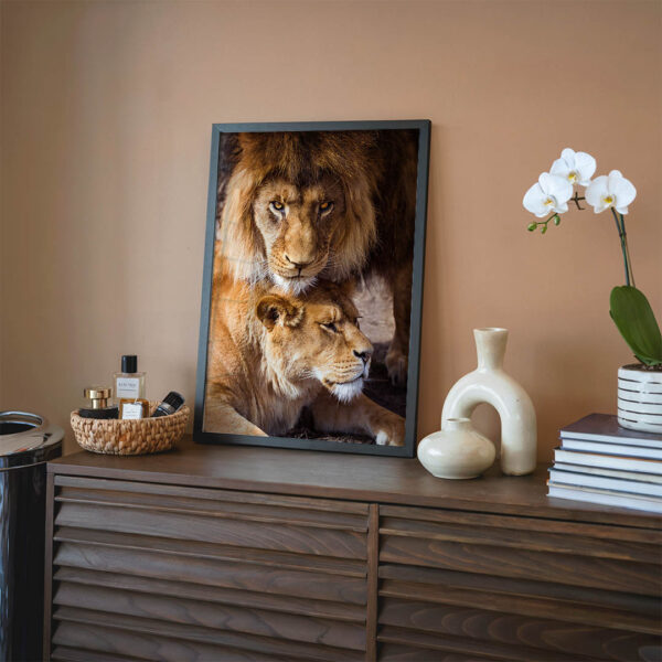 Quadro Família de Leões